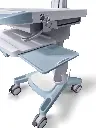 S2 Height Adjustable Laptop Cart focus mouse tray.webp