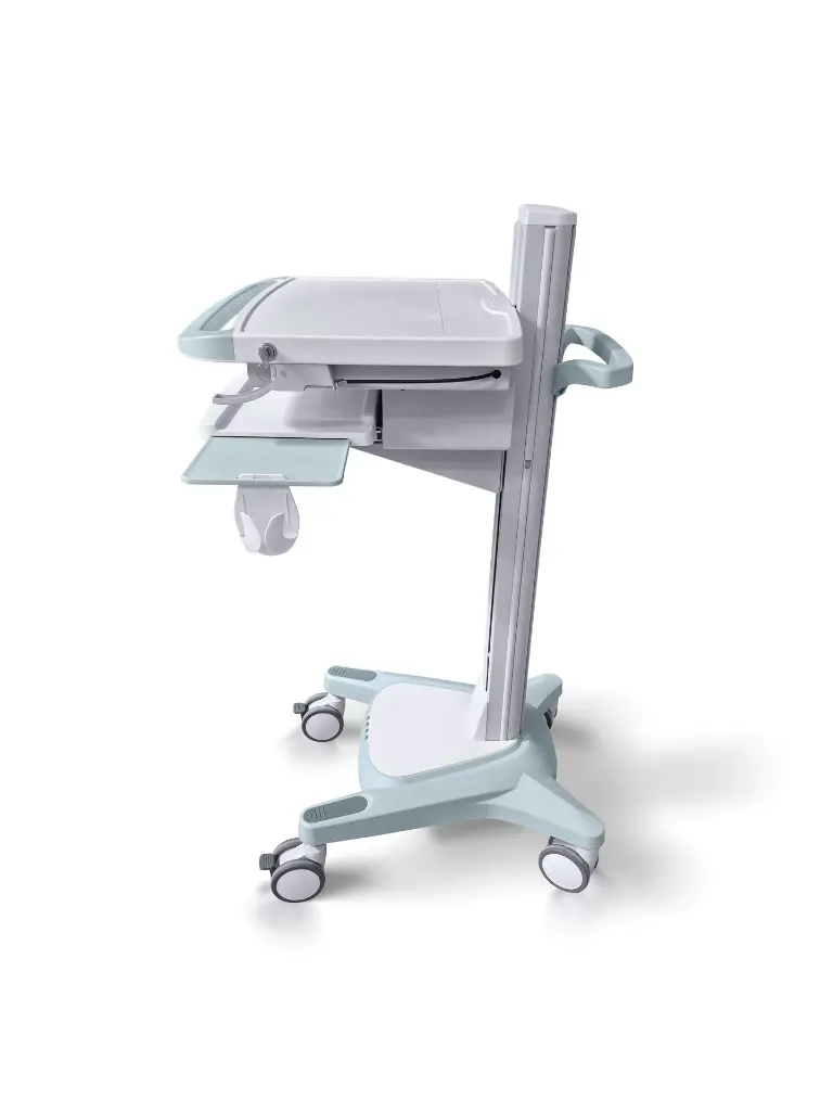 S2 Height Adjustable Laptop Cart side.webp