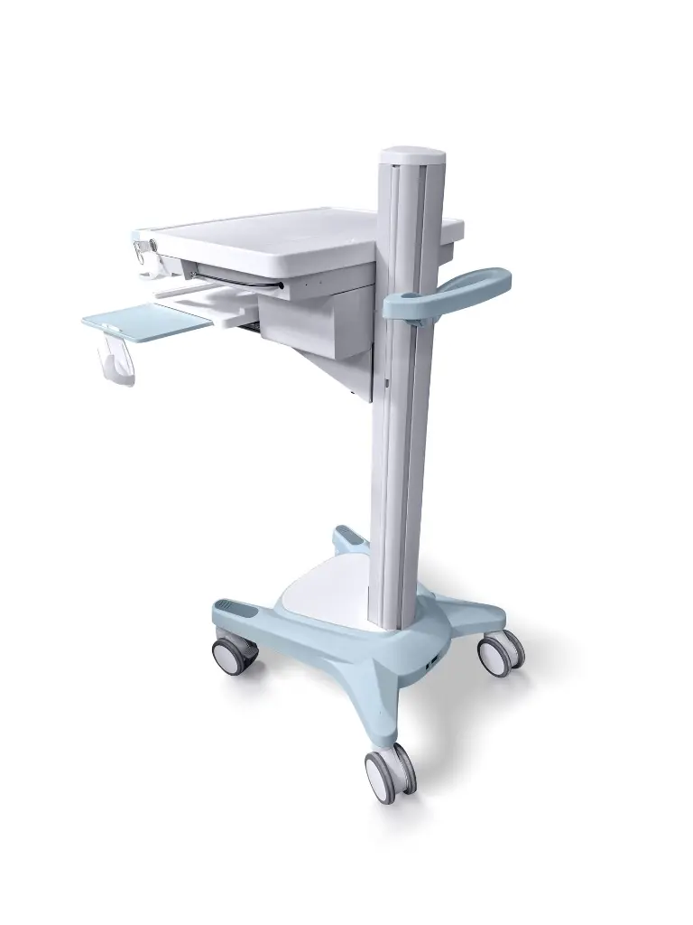 S2 Height Adjustable Laptop Cart rear angle up.webp