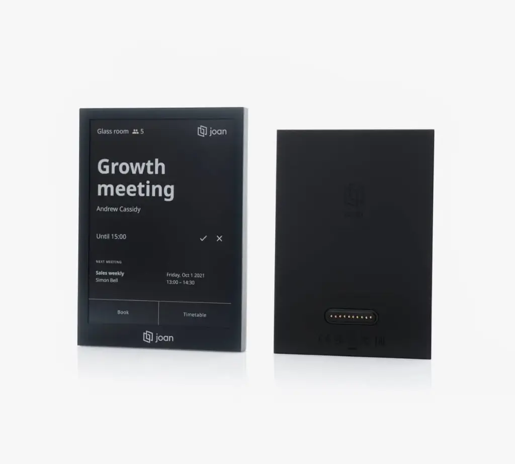 Joan 6 Pro Meeting Room Booking Display