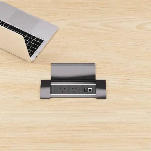 [WorkTools  - PF2G-USBAC] Desk Power Frame 2 Power, 1 x USB C (22W), 1  x USB A (18W)