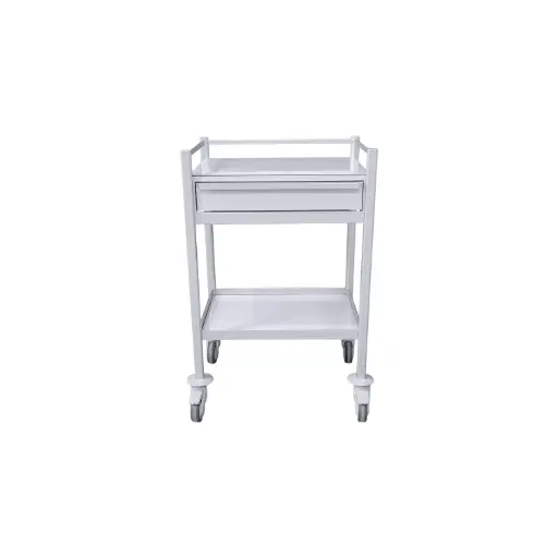 Multi-Purpose Medical Trolley - 630W, 480D, 975Hmm, 1 Drawer, 1 Shelf